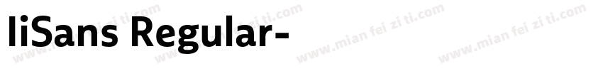 IiSans Regular字体转换